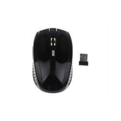 Wireless Mouse Silent Mouse Portable Mobile Optical Office Mouse Adjustable DPI Levels for Notebook PC Laptop MacBook - black