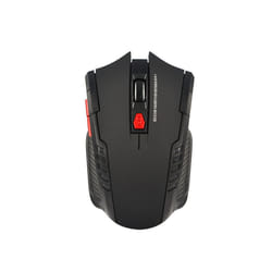 2.4GHz Wireless Mouse Optical Mice Mouse Gaming with USB Receiver Gamer 6D Wireless Mouse For Computer Laptop Accessories - Black