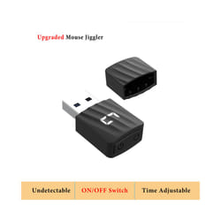 Mouse Jiggler Mouse Mover Wiggler Undetectable Shaker USB Port for Computer Laptop Keeps PC Awake, Simulate Mouse Movement - Upgrade Jiggler