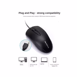 100cm Wired Mini Mouse Silent Ergonomic Wired Computer Mouse For Computer Laptop Tablet Mause Notebook Accessories - A