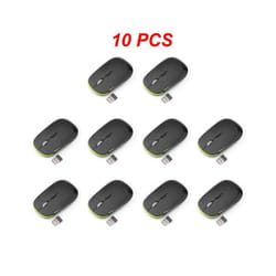 Ultra-thin Mouse 2.4Ghz Mini Wireless Optical Gaming Mouse Mice& USB Receiver Wireless Computer Mouse For PC Laptop 3500 - Style A 10pcs