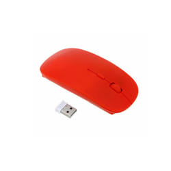 Wireless Mouse Ultra-Thin 1200DPI Optical Mouse Mice with USB Dongle For Windows 2000 ME XP Vista 7 Laptop PC - red