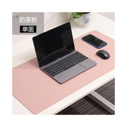 white mousepad Portable Mouse pad large Gaming Waterproof Non-slip PU Suede Desk Mat Computer Keyboard desk pad Mats - Nude, 60 X 30 CM
