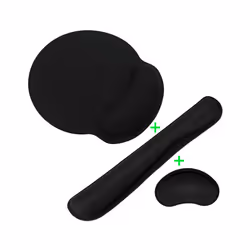 New Wrist Rest Mouse Pad with Non-Slip Base Wrist Rest Pad Ergonomic Mousepad for Typist Office Gaming PC Laptop - 3 Combo