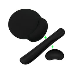 New Wrist Rest Mouse Pad with Non-Slip Base Wrist Rest Pad Ergonomic Mousepad for Typist Office Gaming PC Laptop - 3 Combo