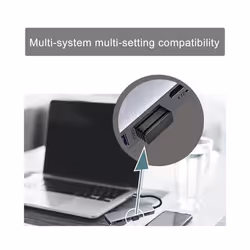 Wireless Mouse Jigglers Mover Undetectable Automatic USB Port Shaker Wiggler for Laptop Keeps Computer Awake Mouse Movement - Black