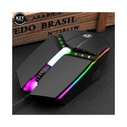 Universal USB Wired Gaming Mouse 1200 DPI 3 Buttons Game LED Optical Ergonomics Mouse For PC Laptop Computer Accessories wholesa - 1PCS