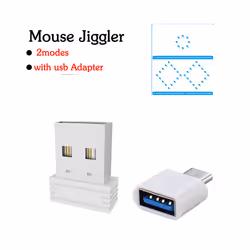 Mouse Jiggler Undetectable Mouse Mover Virtual Mouse Movement Simulator with ON/OFF Switch for Computer Awakening Lock Screen ...