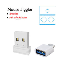 Mouse Jiggler Undetectable Mouse Mover Virtual Mouse Movement Simulator with ON/OFF Switch for Computer Awakening Lock Screen - Type 12