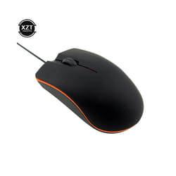 USB Mini Wired Mouse 3D Optical Gaming Frosting Mice Ergonomic for PC Laptop Notebook Computers Mouse for Home - black