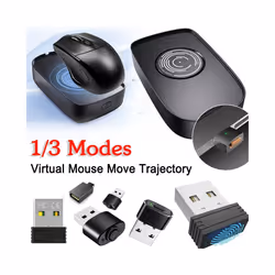 Mouse Jiggler Undetectable Mouse Mover Virtual Mouse Movement Simulator with ON/OFF Switch for Computer Awakening Lock Screen - Type 11