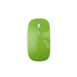 Slim Wireless Mouse 2.4GHz Optical Mice 1600DPI USB Receiver Gamer Office Thin Mouse Ergonomic Design Mice For PC Laptop Desktop - Green