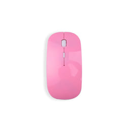 Slim Wireless Mouse 2.4GHz Optical Mice 1600DPI USB Receiver Gamer Office Thin Mouse Ergonomic Design Mice For PC Laptop Desktop - Pink