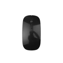 Slim Wireless Mouse 2.4GHz Optical Mice 1600DPI USB Receiver Gamer Office Thin Mouse Ergonomic Design Mice For PC Laptop Desktop - Black