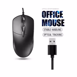 USB Optical Wired Mouse Laptop Home Office Mouse Anti Slip Roller 3D 1200DPI Game Mause Computer Accessories For PC Desktop