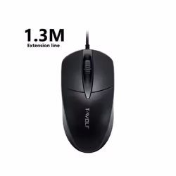USB Wired Mouse Office Optical Mouse Gaming Mouse with Anti Slip Roller Plug and Play mice For Computer Desktop Laptop Home - ...