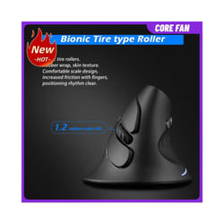 Wireless Right Hand Vertical Mouse Ergonomic Gaming Mouse 2400 DPI USB Optical Wrist Healthy Mice for PC Computer