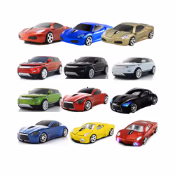 Cute Ergonomic Wireless Mouse Car 3D 1600DPI Mini Gamer Mice USB Optical Computer Gaming Mause For PC Laptop Kid Child Gift - B