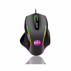 USB Wired Gaming Mouse 7 Button Backlit Ergonomic Mice 6400 DPI Backlight Adjustable Optical Mice for PC Gamer Computer Deskt ...