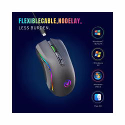 HXSJ T69 ergonomics Portable Cordless Rgb Wireless gaming Mouse Laptop Computer Wireless Mouse for game pc - T69-White