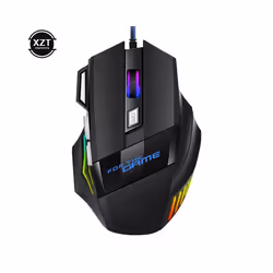Professional Wired Gaming Mouse 7 Button Ergonomic USB Optical Mice 5500 DPI Backlight Adjustable for PC Gamer Computer Deskt ...