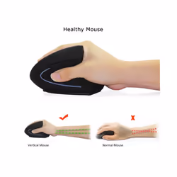 Wired Right Hand Vertical Mouse Ergonomic Gaming Mouse 800 1200 1600 DPI USB Optical Wrist Healthy Mice Mause For PC Computer
