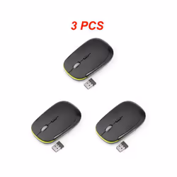 Ultra-thin Mouse 2.4Ghz Mini Wireless Optical Gaming Mouse Mice& USB Receiver Wireless Computer Mouse For PC Laptop 3500 - St ...