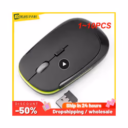 Ultra-thin Mouse 2.4Ghz Mini Wireless Optical Gaming Mouse Mice& USB Receiver Wireless Computer Mouse For PC Laptop 3500 - Style A 3pcs
