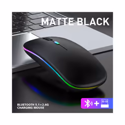 Femoro Bluetooth Wireless Mouse Portable Mobile Office Mouse Silent Ergonomic Mouse with Backlight for Laptop PC iPad Mac - L ...