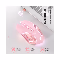 USB Wireless Gaming Mouse RGB Gamer Mouse 6 Buttons Mice Optical Office Computer Mouse For Desktop Laptop Ergonomic Mouse - s6 white mouse
