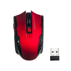 RYRA 2.4GHz Wireless Mouse Optical Mice With Bluetooth USB Receiver Gamer 1600DPI Mouse For Computer PC Laptop Accessories - Red 1pc