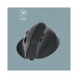 1600DPI Wireless Mouse Rechargeable Vertical Wired USB Mouse Ergonomic Luminous Mute Photoelectric Bluetooth 5.2 Game Mouse - 2.4G Black