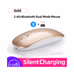 Femoro Bluetooth Wireless Mouse Portable Mobile Office Mouse Silent Ergonomic Mouse with Backlight for Laptop PC iPad Mac - 2 ...