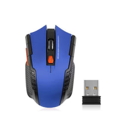 Wireless Mouse 1600DPI Optical Mouse Gamer for Computer 6 Buttons Wireless Mice with USB Receiver for PC Laptop Accessories - Wireless Blue