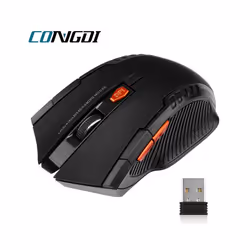 Wireless Mouse 1600DPI Optical Mouse Gamer for Computer 6 Buttons Wireless Mice with USB Receiver for PC Laptop Accessories - Wireless Blue
