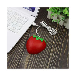 Professional Wired Mouse Cute Cartoon Animal Tiger Design 3D Kid Mouse USB Optical Small Mice 1200 DPI USB Optical For Laptop PC - red