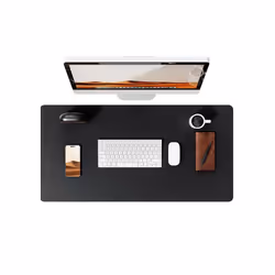 Desk Pad Protector, Office Desk Mat, Large Mouse Pad, Waterproof  Non-Slip PU Leather Desk Blotter for Office and Home - Blac ...
