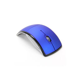 VAORLO Mini Wireless Mouse Foldable Travel Portable USB Receiver Optical Ergonomic Office Mouse for PC Laptop Mouse Gamers - Blue