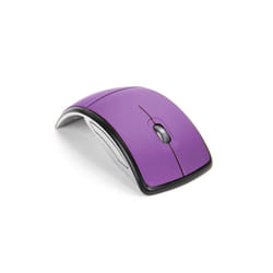 VAORLO Mini Wireless Mouse Foldable Travel Portable USB Receiver Optical Ergonomic Office Mouse for PC Laptop Mouse Gamers - Purple