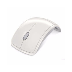 VAORLO Mini Wireless Mouse Foldable Travel Portable USB Receiver Optical Ergonomic Office Mouse for PC Laptop Mouse Gamers - White