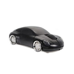 2.4GHz Sports Car Wireless Mouse 1600DPI USB Scroll Car Shaped Wireless Mouse Portable Convenient for Laptop/PC - black
