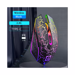 Bluetooth Dual-mode Wireless Mouse Rechargeable Mouse RGB Backlight E-Sports Mechanical Mouse Mice for PC Laptop Macbook - 2. ...