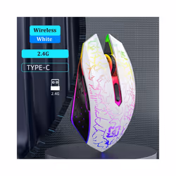 Bluetooth Dual-mode Wireless Mouse Rechargeable Mouse RGB Backlight E-Sports Mechanical Mouse Mice for PC Laptop Macbook - 2. ...