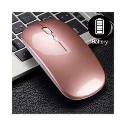 Wireless Mouse, Ergonomic Optical Mouse, Computer Mouse for Laptop, PC, Computer, Chromebook, Notebook,Gaming Gamer Mice - Battery model Pink