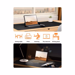 Desk Pad Protector, Office Desk Mat, Large Mouse Pad, Waterproof  Non-Slip PU Leather Desk Blotter for Office and Home - Blue, 90x43cm