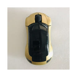 2.4GHz Sports Car Wireless Mouse 1600DPI USB Scroll Car Shaped Wireless Mouse Portable Convenient for Laptop/PC - gold