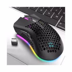 BM600 Rechargeable Gaming Mouse USB Wireless RGB Light Ergonomics Gaming Mouse Desktop PC Computers Notebook Laptop Mouses - ...