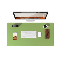 Desk Pad Protector, Office Desk Mat, Large Mouse Pad, Waterproof  Non-Slip PU Leather Desk Blotter for Office and Home - Leaf Green, 90x43cm