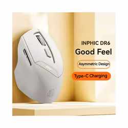 Bluetooth Tri-mode Mouse Rechargeable Wireless Mouse Office Mute Support PC Laptop Tablet Smartphone Universal Mouse - Black color DR6