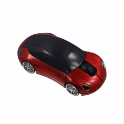 2.4GHz Sports Car Wireless Mouse 1600DPI USB Scroll Car Shaped Wireless Mouse Portable Convenient for Laptop/PC - silver